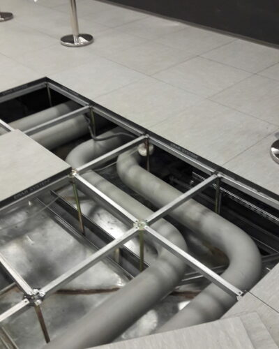 Spawana instalacja chłodu.