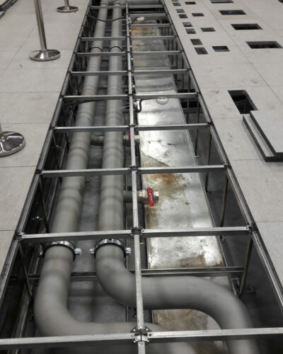 Spawana instalacja chłodu.