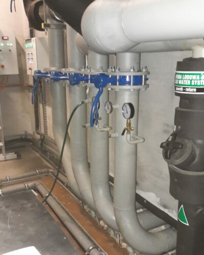 Spawana instalacja chłodu.